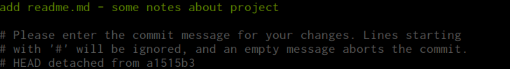 rename first commit