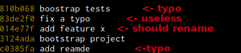 usual commits