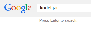 Google search suggestions - kodel jai